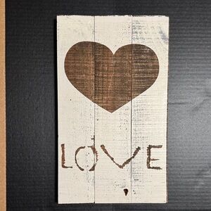 Rustic Heart Love Wall Art Decor